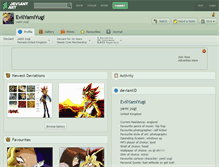 Tablet Screenshot of evilyamiyugi.deviantart.com