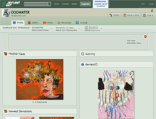Tablet Screenshot of dogwater.deviantart.com