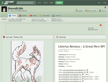 Tablet Screenshot of direwolflilith.deviantart.com