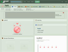 Tablet Screenshot of iluplz.deviantart.com