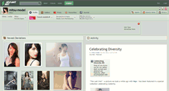 Desktop Screenshot of mitsu-model.deviantart.com