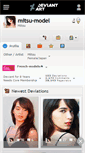 Mobile Screenshot of mitsu-model.deviantart.com
