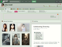Tablet Screenshot of mitsu-model.deviantart.com