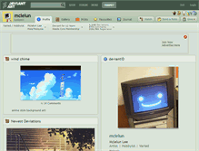 Tablet Screenshot of mclelun.deviantart.com
