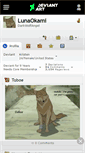 Mobile Screenshot of lunaokami.deviantart.com