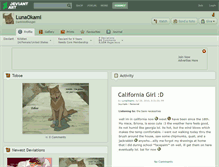 Tablet Screenshot of lunaokami.deviantart.com