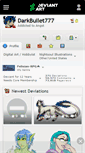 Mobile Screenshot of darkbullet777.deviantart.com