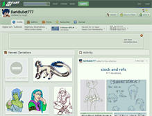 Tablet Screenshot of darkbullet777.deviantart.com