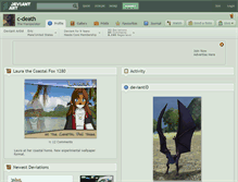 Tablet Screenshot of c-death.deviantart.com