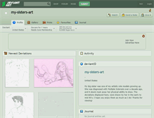 Tablet Screenshot of my-sisters-art.deviantart.com