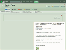 Tablet Screenshot of eternity-flame.deviantart.com