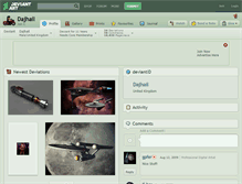 Tablet Screenshot of dajhail.deviantart.com