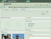 Tablet Screenshot of growthdreams.deviantart.com