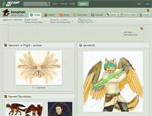 Tablet Screenshot of kesomon.deviantart.com