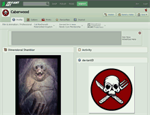 Tablet Screenshot of caberwood.deviantart.com