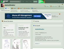 Tablet Screenshot of akatsukishadow.deviantart.com