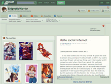 Tablet Screenshot of enigmaticwarrior.deviantart.com