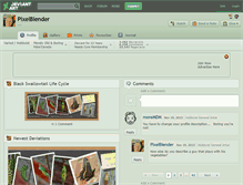 Tablet Screenshot of pixelblender.deviantart.com