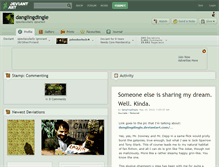 Tablet Screenshot of danglingdingle.deviantart.com