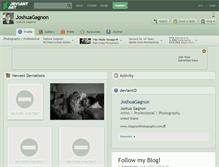 Tablet Screenshot of joshuagagnon.deviantart.com