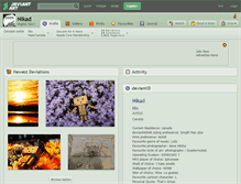 Tablet Screenshot of nikad.deviantart.com