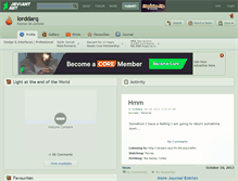 Tablet Screenshot of lorddarq.deviantart.com