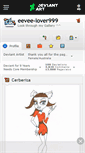 Mobile Screenshot of eevee-lover999.deviantart.com