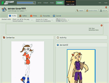 Tablet Screenshot of eevee-lover999.deviantart.com