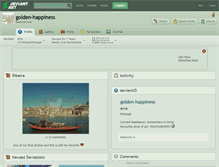 Tablet Screenshot of golden-happiness.deviantart.com