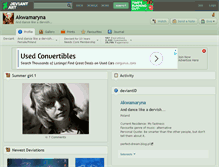 Tablet Screenshot of akwamaryna.deviantart.com