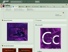 Tablet Screenshot of caffery.deviantart.com