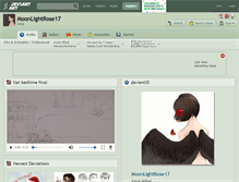 Tablet Screenshot of moonlightrose17.deviantart.com