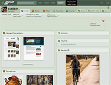 Tablet Screenshot of ecaliiber.deviantart.com