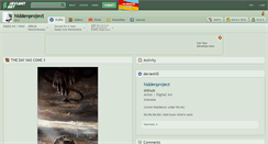 Desktop Screenshot of hiddenproject.deviantart.com