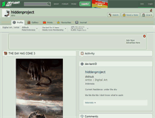 Tablet Screenshot of hiddenproject.deviantart.com