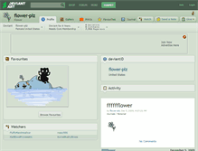 Tablet Screenshot of flower-plz.deviantart.com