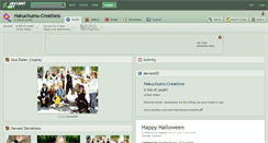 Desktop Screenshot of hakuchumu-creations.deviantart.com