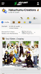 Mobile Screenshot of hakuchumu-creations.deviantart.com