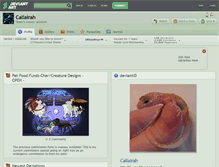 Tablet Screenshot of callairah.deviantart.com