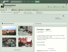 Tablet Screenshot of drummerlizard.deviantart.com