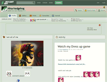 Tablet Screenshot of nina-hedgehog.deviantart.com