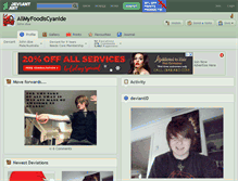 Tablet Screenshot of allmyfoodiscyanide.deviantart.com