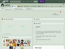 Tablet Screenshot of midorih.deviantart.com