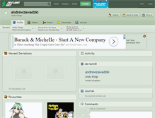 Tablet Screenshot of andrewzawadzki.deviantart.com