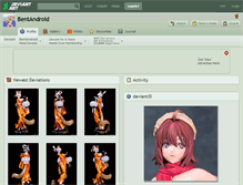 Tablet Screenshot of bentandroid.deviantart.com