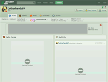Tablet Screenshot of letherhands69.deviantart.com