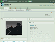 Tablet Screenshot of frogman354.deviantart.com