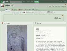Tablet Screenshot of nephew123.deviantart.com