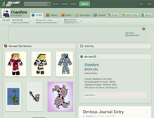 Tablet Screenshot of chaosfyre.deviantart.com