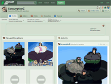 Tablet Screenshot of consumptionz.deviantart.com